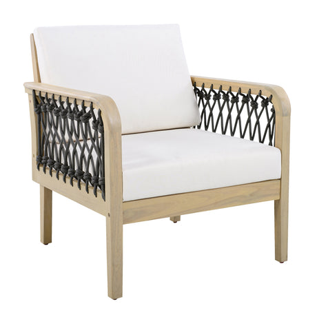 4-Piece Acacia Wood Outdoor Patio Furniture Set HouseOfZazla
