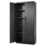 Metal Storage Cabinet, 68.9 in Lockable Steel Garage Cabinet