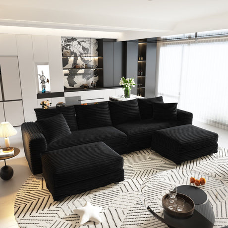 Modern Comfy Upholstered Sofa Cloud Couch & Deep Seat Couches HouseOfZazla