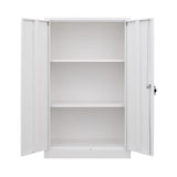Metal Storage Cabinet With Locking Doors And Adjustable Shelf, Folding Filing Storage Cabinet, Folding Storage Locker Cabinet For Home Office, School, Garage