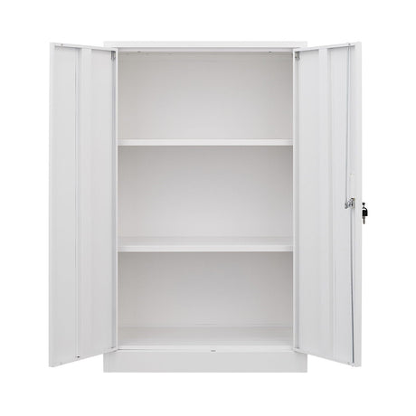 Metal Storage Cabinet With Locking Doors And Adjustable Shelf, Folding Filing Storage Cabinet, Folding Storage Locker Cabinet For Home Office, School, Garage HouseOfZazla