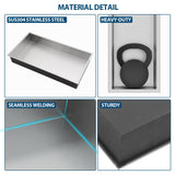 Stainless Steel Shower Niche With Seamless Design For Bathroom Storage