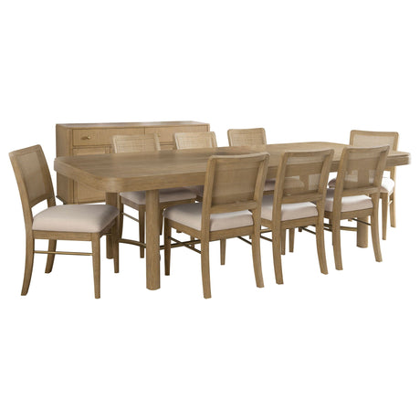 Benson - Extension Leaf Dining Table Set With Chairs HouseOfZazla