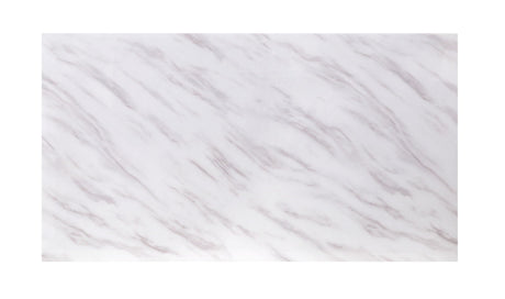 Zander Printed Faux Marble Top Mirrored Coffee Table HouseOfZazla