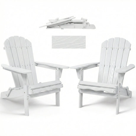 Folding Adirondack Lounge Chair With Embossed Grain Texture HouseOfZazla