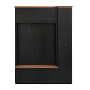 Entryway Hall Tree With Storage Bench, Coat Rack Shoe Bench With Cabinets HouseOfZazla