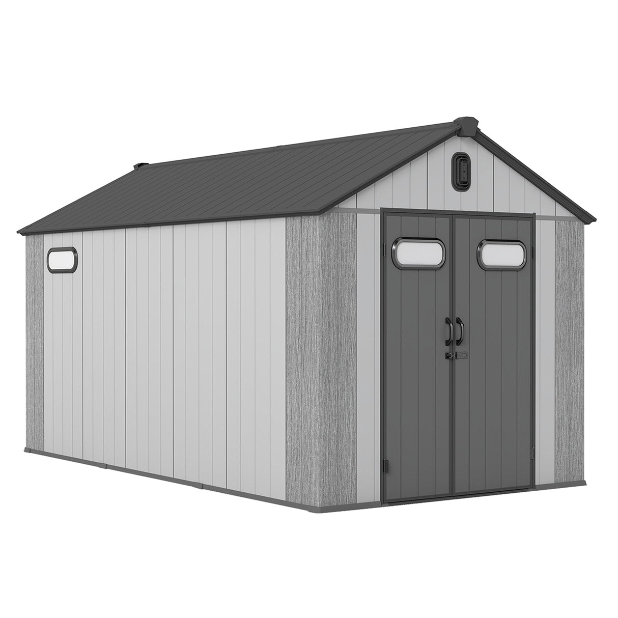 8x14Ft Resin Outdoor Storage Shed with Carpet