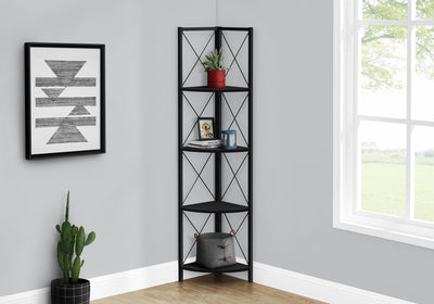 4-Tier Corner Bookshelf Etagere for Home Office