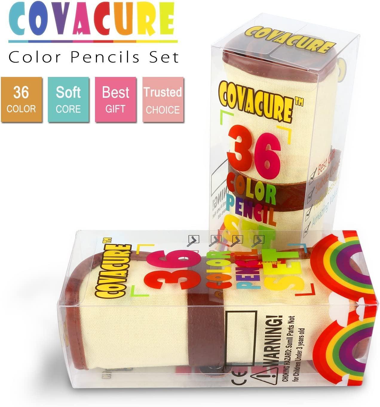 Colored Pencils Set for Adult and Kids - Premier Color Pencil Set 36 Pencils Sharpener WoodArtSupply