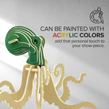 Craft DIY 3D Wooden Puzzle – 6 Assorted Sea Animals Bundle Pack Set Brain Teaser Puzzles Educational STEM Toy WoodArtSupply