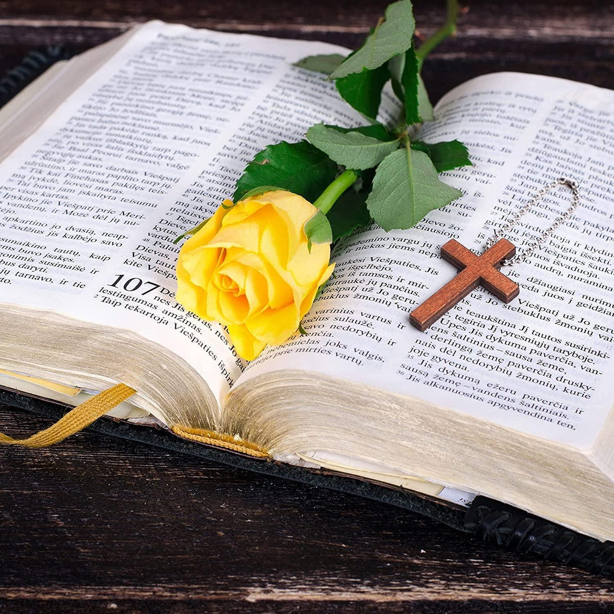 Cross Charm Mini Wood Wooden Pendant Hanging Ornament for Men, Women DIY Jewelry (50 Pieces) WoodArtSupply