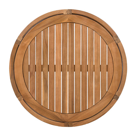 27.95" Acacia Wood Outdoor Coffee Table with Handwoven Rope Accent HouseOfZazla