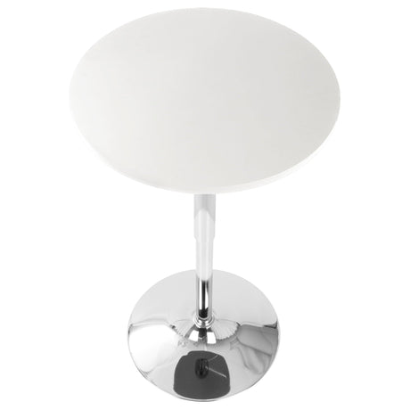 Adjustable Contemporary Bar Table - White HouseOfZazla