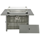K&K Patio 8-Piece Patio Furniture Set with 43" Fire Pit Table