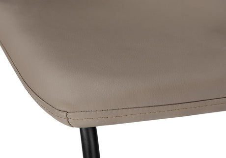 Bar Height Office Chair with Curved Backrest and Leather-Look Upholstery HouseOfZazla