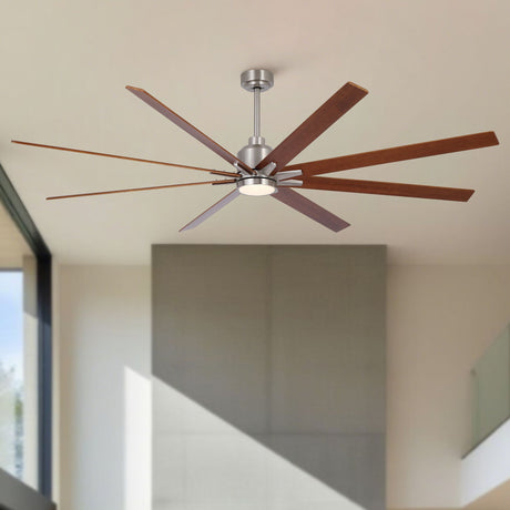 Oversized Large Ceiling Fan With Dimmable LED Light, 8 Blades, Remote Control HouseOfZazla