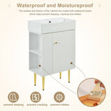 Bathroom Vanity, Combo Cabinet, Bathroom Storage Cabinet, Single Ceramic Sink