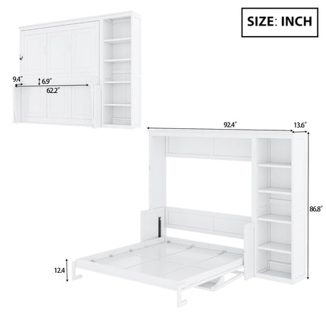 Sturdy Murphy Bed With Desk And Bookshelf HouseOfZazla