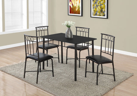5 Pieces Dining Table Set, Small, Rectangular HouseOfZazla