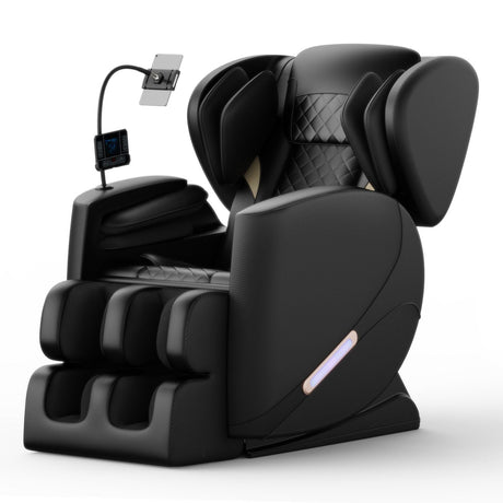 Massage Chair Recliner With Zero Gravity With Full Body Air Pressure - Black HouseOfZazla