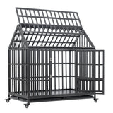 Heavy Duty Dog Crate Lockable Wheels