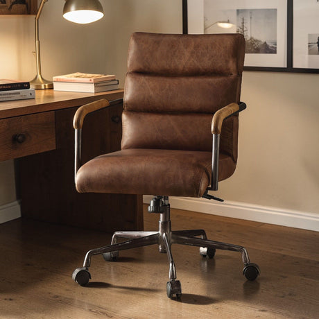 Harith Retro Top Grain Office Chair HouseOfZazla