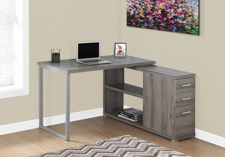 L-Shape Computer Desk with Storage Drawers HouseOfZazla