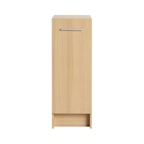 Slim Freestanding Bathroom Storage Cabinet - Light Oak HouseOfZazla