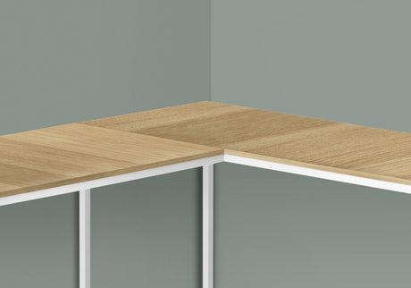 L-Shaped Corner Computer Desk with Contemporary Marble Look HouseOfZazla