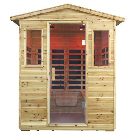 Four person Far-infrared Old fir outdoor sauna room HouseOfZazla