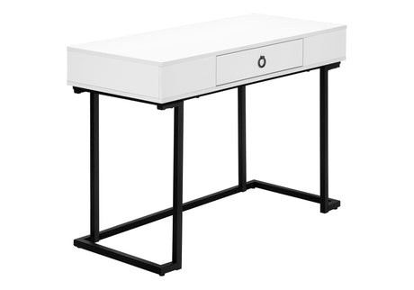 Computer Desk For Home Office, Glossy, Storage Drawer HouseOfZazla