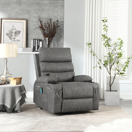Large Electric Power Lift Recliner Chair Sofa with Massage and Heat HouseOfZazla