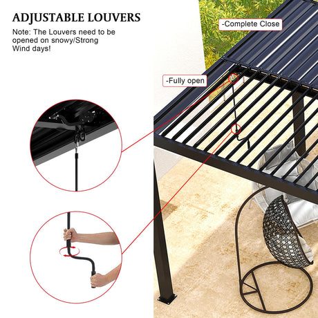 Louver Pergola Aluminium Frame & Louvers HouseOfZazla