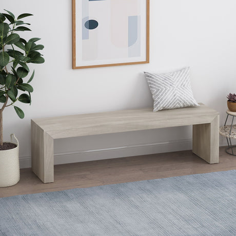 Acacia Wood Dining Bench, Farmhouse Style HouseOfZazla