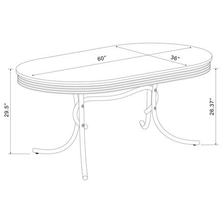 Midge - Oval Dining Table Set HouseOfZazla