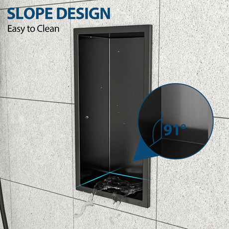 Stainless Steel Shower Niche With Seamless Design For Bathroom Storage HouseOfZazla