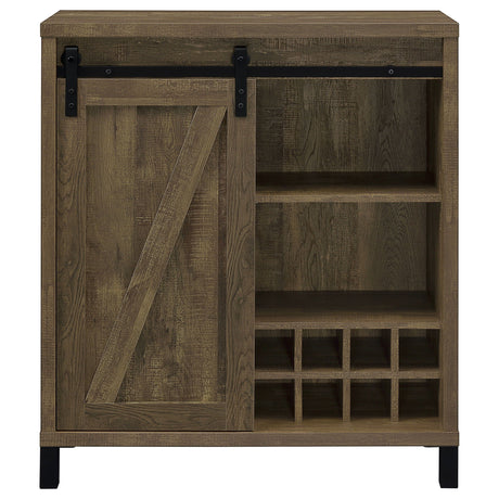 Arcata - Sliding Door Bar Cabinet - Oak HouseOfZazla