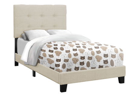 Transitional Upholstered Bed Frame HouseOfZazla