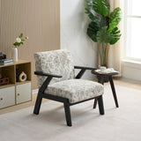 Mid-Century Modern Lounge Armchair - Seat Cushion (Beige + Grey)