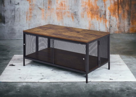 Winam - Coffee Table - Antique Oak / Black HouseOfZazla