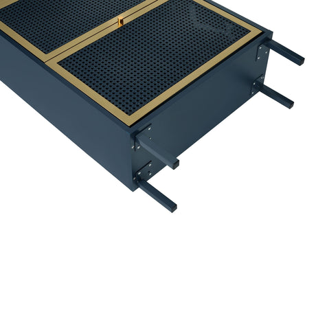 Modern Rattan 3 Door Shoe Rack Cabinet for Entryway HouseOfZazla