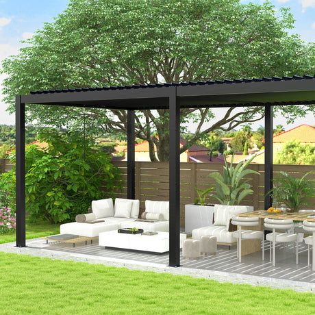 Louver Pergola Aluminium Frame & Louvers HouseOfZazla