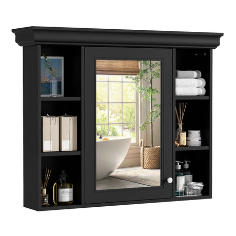 Wall Mounted Bathroom Storage Cabinet With Mirror Door HouseOfZazla