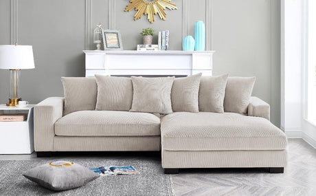 Luxe - Oversized 2 Piece Sectional Couches For Living Room, L Shaped Sofa With Chaise HouseOfZazla