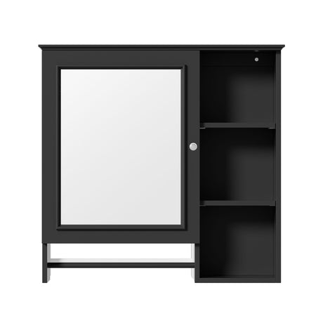 Bathroom Vanity With Sink, Modern Elegant Bathroom Storage Cabinet With 3 Drawers And Adjustable Shelves, Freestanding Vanity Set With Mirror Cabinet, Single Sink Bathroom Vanity HouseOfZazla