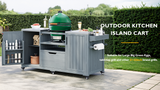 K&K 66.5" Outdoor Kitchen Island for Big Green Egg Grills