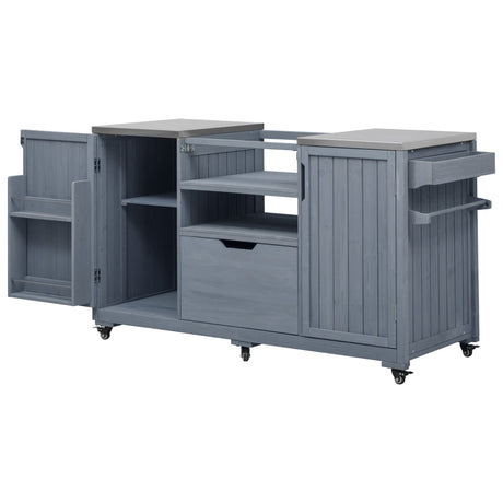 K&K 66.5" Outdoor Kitchen Island for Big Green Egg Grills HouseOfZazla