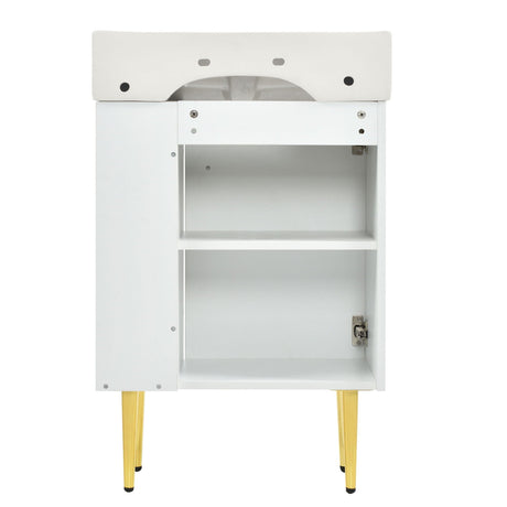 Bathroom Vanity, Combo Cabinet, Bathroom Storage Cabinet, Single Ceramic Sink HouseOfZazla
