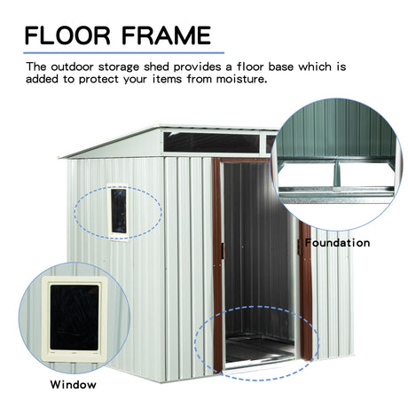 Outdoor Metal Storage Shed With Window HouseOfZazla