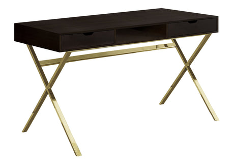 Computer Desk For Home Office, Laptop, Storage Drawers, Contemporary & Modern - Espresso HouseOfZazla